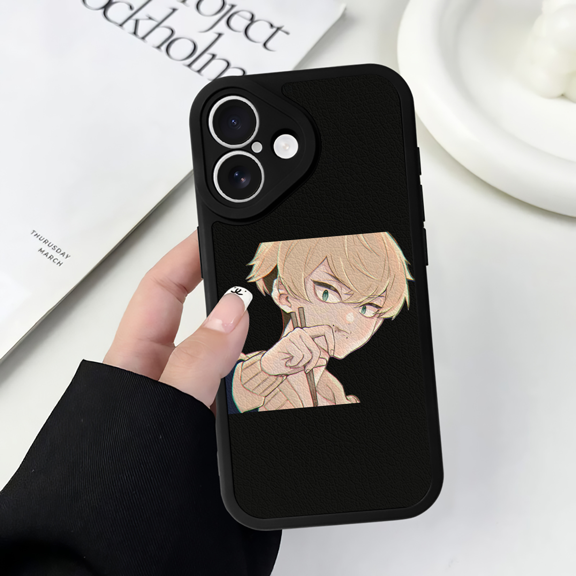 （画像用） 東京リベンジャーズ Tokyo Revengers 【iPhone 16シリーズ対応】シリコンスマホケース（レザー調） 材質：シリコン